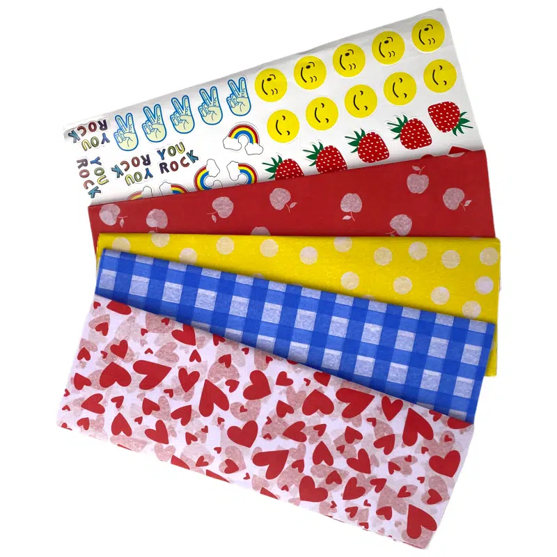 ⁦יאמבוקס נייר עטיפה מעוצב לסנדוויץ' - לבבות⁩ – תמונה ⁦2⁩