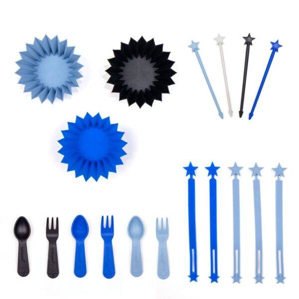 סט אביזרי בנטו כחול Blue Bento Set