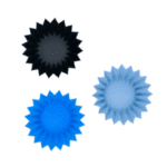 גביע סיליקון כחול Lunch Punch Silicone Cups - Blue