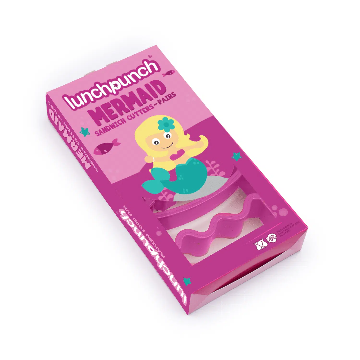 ⁦חותכני לחם בתולת ים Lunch Punch Sandwich Cutters - Mermaid⁩ – תמונה ⁦11⁩