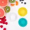 גביע סיליקון כחול Lunch Punch Silicone Cups - Blue