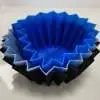 ⁦גביע סיליקון כחול Lunch Punch Silicone Cups - Blue⁩ – תמונה ⁦2⁩