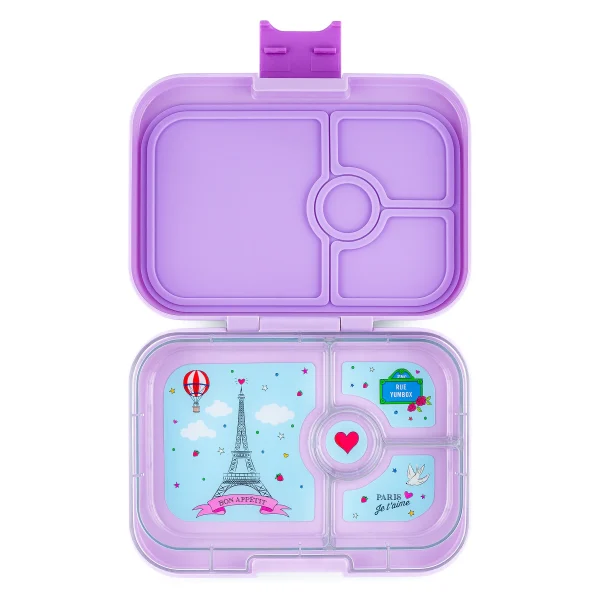 קופסת אוכל יאמבוקס פנינו - Lulu Purple מגש Paris Je t'aime