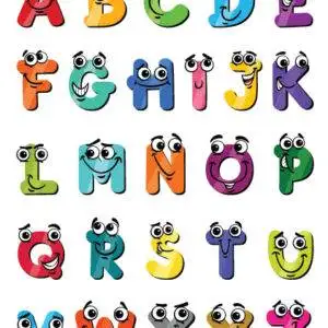 מדבקת אותיות ABC מעוטר דגם 1021