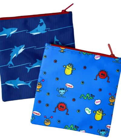 סט 2 תיקי יאמבוקס לסנדוויץ Atlantic Shark + Monsters 2471