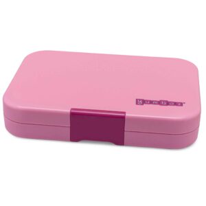 2456 קופסת אוכל מחולקת יאמבוקס טאפאס Capri Pink מגש 4 Rainbow