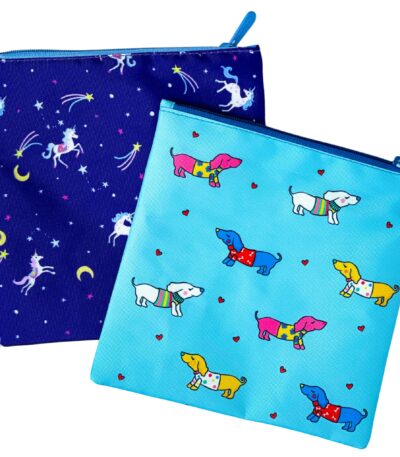 סט 2 תיקי יאמבוקס לסנדוויץ Unicorns + Woof 2473