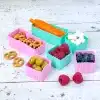 סט 6 גביעי מיני סיליקון בנטו - ורוד אקווה