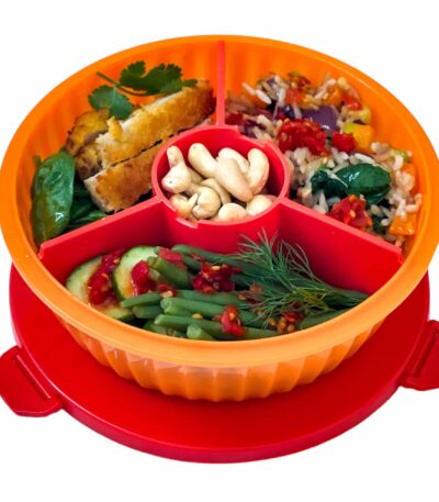 3 תאים Poke Bowl - Tangerine Orange 2916