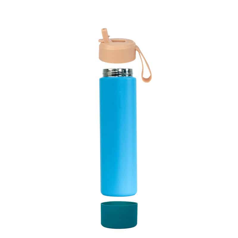 כוס תרמי בצבעים עם במפר ירוק