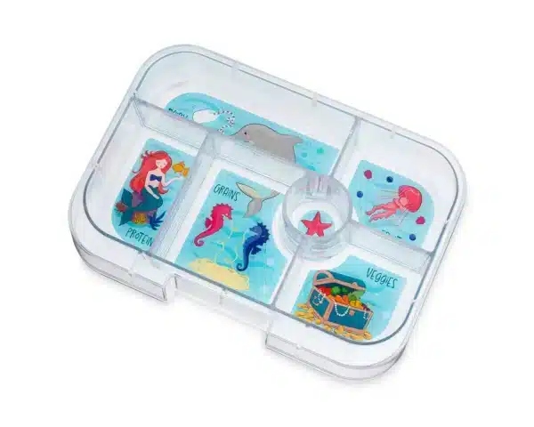 מגש לקופסת אוכל לילדים יאמבוקס קלאסי mermaid 2932