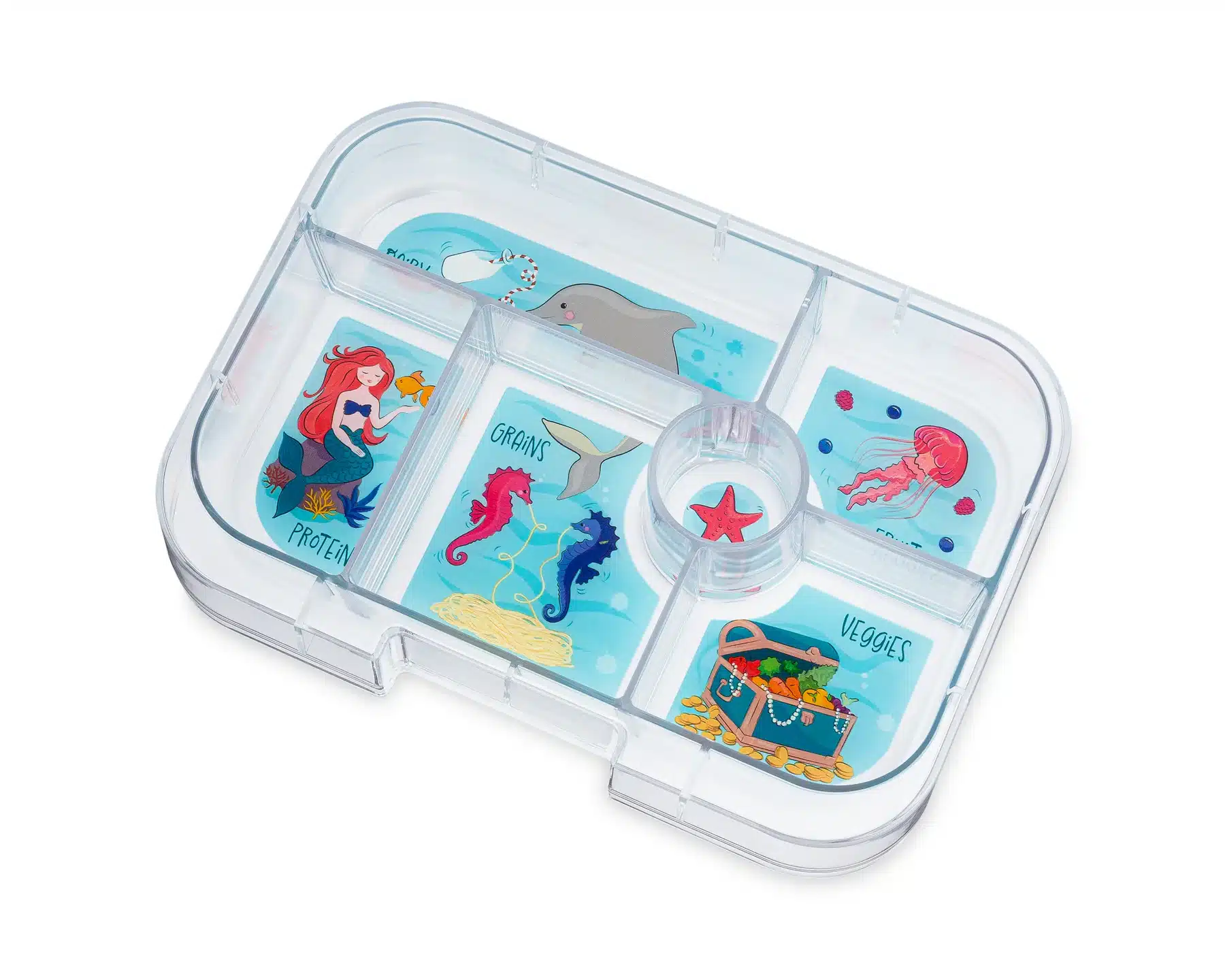 מגש לקופסת אוכל לילדים יאמבוקס קלאסי mermaid 2932