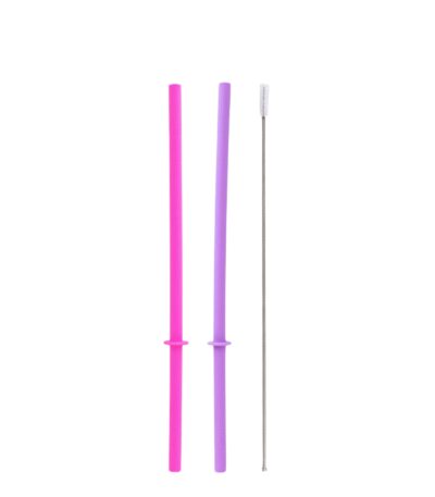 Flexi Stopper Straw Set (סט 2 קשים + מברשת ניקוי) Flexible Stopper Straw Sets Calypso & Dusk 1773