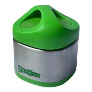 קופסת אוכל תרמית מנירוסטה יאמבוקס קיובי Yumbox Cubi לילדים – Apple Green