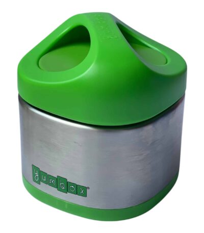 קופסת אוכל תרמית מנירוסטה יאמבוקס קיובי Yumbox Cubi 2969 Apple Green
