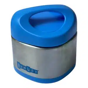קופסת אוכל תרמית מנירוסטה יאמבוקס קיובי Yumbox Cubi לילדים – Surf Blue