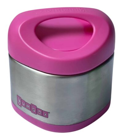 קופסת אוכל תרמית מנירוסטה יאמבוקס קיובי Yumbox Cubi 2967 - Berry Pink