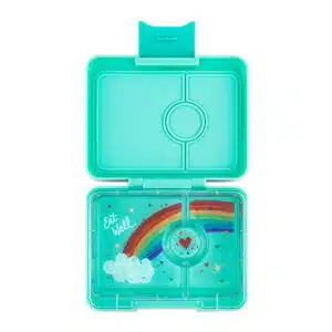 קופסת אוכל לילדים יאמבוקס סנאק קטנטונת – Miami Aqua, Rainbow
