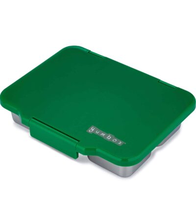 Yumbox Pret - Pomme Green 2964 Yumbox Pret קופסת אוכל לילדים מנירוסטה ירוק מצב סגור
