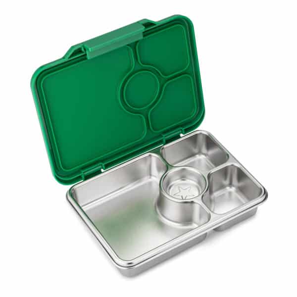 Yumbox Pret קופסת אוכל מנירוסטה ירוק