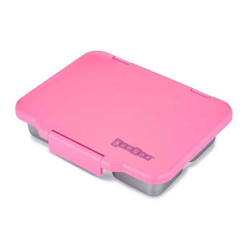 Yumbox Pret - Versailles Pink 2962 Yumbox Pret - Versailles Pink 2962 קופסת אוכל לילדים מנירוסטה ורוד מצב סגור