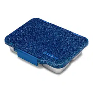 Yumbox Pret – קופסת אוכל מחולקת מנירוסטה – Twilight Blue Glitter נצנץ