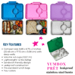 קופסת אוכל מנירוסטה Yumbox Pret