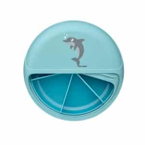 MiniDISC – מיני קופסת אוכל מדליקה לנשנושים – מאויירת – Blue