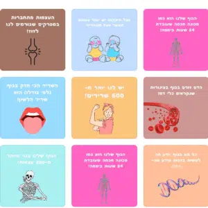 כרטיסיות לארוחת הבוקר רופא לדעת כרטיסיות לארוחת בוקר מסדרת רופא לדעת