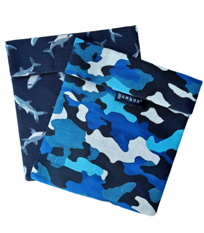 סט 2 תיקי יאמבוקס Baggies לסנדוויץ Shark and Camo 3007