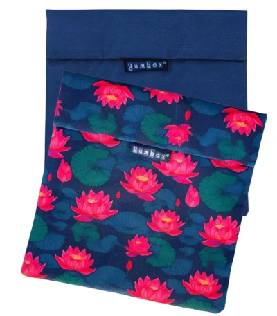 2995 סט 2 תיקי יאמבוקס Baggies לסנדוויץ Navy & Lotus