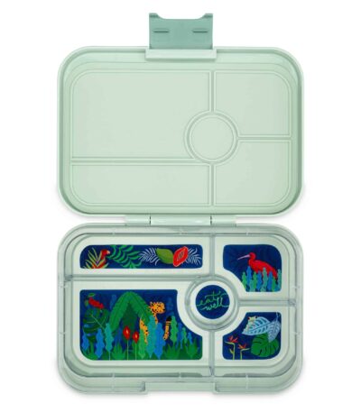 Pistachio Green Jungle Tray Open Flat בטאפאס Sage Green - 5 תאים Jungle (Pistachio)