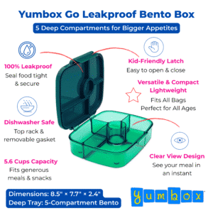 Yumbox Go Green Leakproof Bento Box Graphic Bento Box
