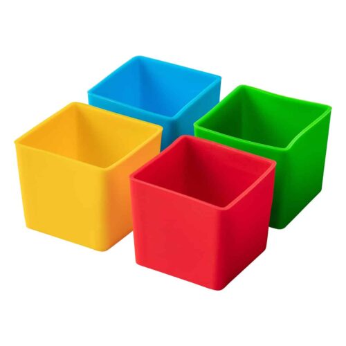 7638 Munchcups – גביעי סיליקון מרובעים לקופסאות אוכל בולד