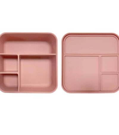 7660 Munchbox Flexi4 Square – קופסת אוכל בנטו 4 תאים מסיליקון פרימיום Purple