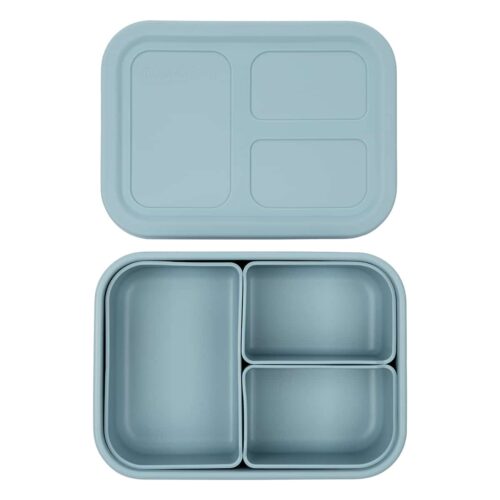 קופסת אוכל בנטו סיליקון מודולרית – Munchbox Flexi3 Mix & Match blue 7665