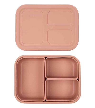 קופסת אוכל בנטו סיליקון מודולרית – Munchbox Flexi3 Mix & Match pink 7664