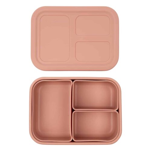 קופסת אוכל בנטו סיליקון מודולרית – Munchbox Flexi3 Mix & Match pink 7664