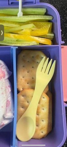 ספורקס - סט 8 (כזלג) כפית מזלג בגודל רגיל Munch Sporks Regular photo review
