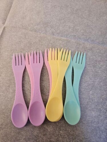 Click to view full screen ספורקס - סט 8 (כזלג) כפית מזלג בגודל רגיל Munch Sporks Regular photo review
