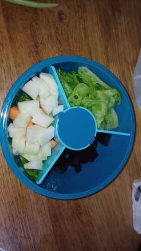 Click to view full screen קופסת אוכל לסלט פוקי בול Poke Bowl photo review
