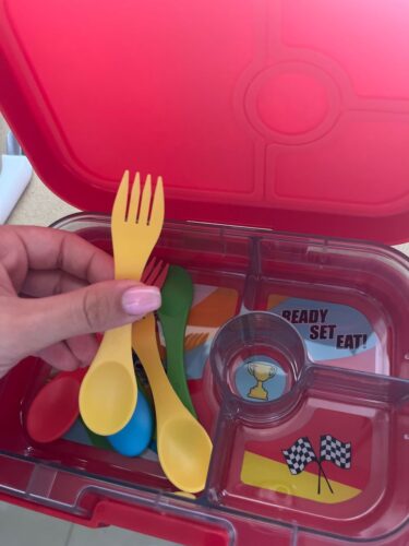 ספורקס - סט 8 (כזלג) כפית מזלג בגודל רגיל Munch Sporks Regular photo review